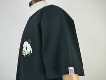 【送料無料 47%OFF】HOUSTON ヒューストン リサイクルUSAコットン プリントTシャツ 「PANDA」 NO.22119 BLACK_Mサイズ_画像5