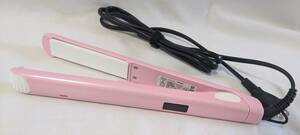 [1 jpy exhibition ]HIKEDA strut iron HD-008 pink liquid crystal screen many -step temperature adjustment 48W hair clip owner manual attaching .