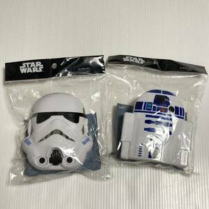 (未使用)スケーター STARWARS スターウォーズ ダイカットランチボックス 弁当箱 R2-D2 ストームトルーパー(中子・ベルト付) 2個セット。