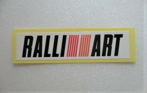 復刻モデル●三菱自動車製／ 正規品 RALLIART・ステッカー・ホワイト・W35 ② ／未使用・新品●