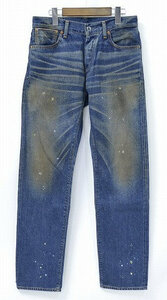 EDIFICE エディフィス OR セルヴィッチ VNTG ストレート 5PK ヴィンテージ加工デニムパンツ 29 SELVEDGE VINTAGE DENIM PANTS ジーンズ 耳