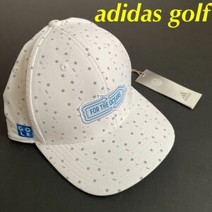 送料無料/新品定価3990円/アディダス adidas ゴルフ フォー ジ オーシャン キャップ メンズ アクセサリー 帽子 キャップ 白 ホワイト 