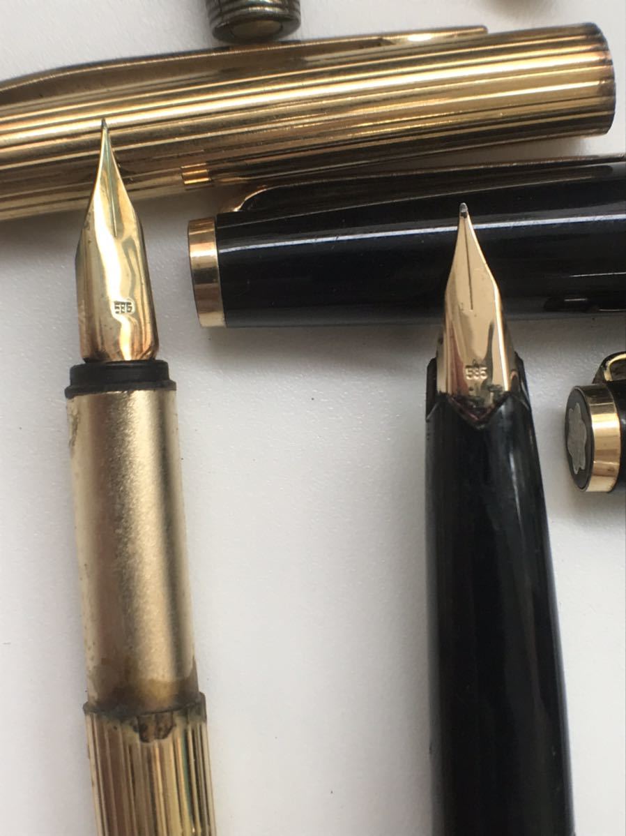万年筆 Mont Blanc Parker PILOT PLATINUM SAILOR 9本 ペン先 585 14K