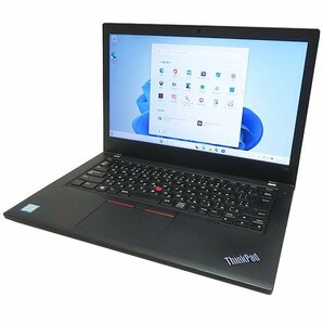 ■Lenovo ThinkPad T480(20L5)■WEBカメラ搭載【 Core i5-8250U/8GB/SSD256GB(M.2 NVMe)/Win11_64bit/Wi-Fi/14型/フルHD】の画像1