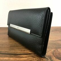 ☆送料無料☆ 極美品 GUCCI 長財布 035.2149.2065 ブラック Wホック財布 箱付き 422_画像4