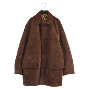 WACKO MARIA ワコマリア 22AW LEATHER COAT カウハイドスウェード レザーコート ブラウン 22FW-WMO-CO08