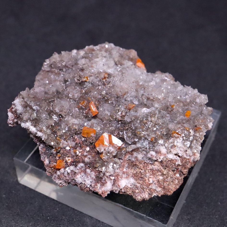 送料無料】モリブデン鉛鉱母岩付き22,4g ウェルフェナイトWF097 天然石 