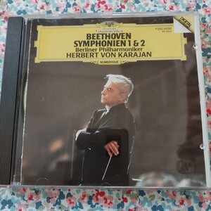 ベートーヴェン 交響曲第1番と第2番 [SHM-CD] ヘルベルト・フォン・カラヤン(指揮) CD HERBERT VON KARAJAN 中古　