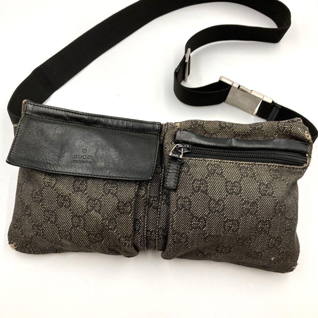 ヤフオク! -「gucci ロゴ ベルトバッグ」の落札相場・落札価格