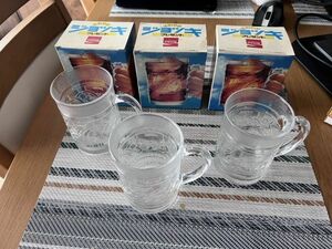 中古 現状 Coca-Cola さわやかジョッキ 3個セット ノベルティグッズ 昭和レトロ 食器 コカ・コーラ ☆ U60