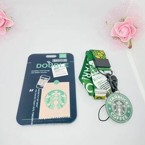A3スタバ IDカードホルダー IDカードケース ネックストラップ付 Starbucks