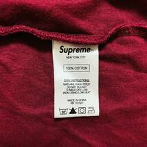 Supreme Chenille Arc Logo Top Tee Burgundy Red S 15aw 2015年 バーガンディー 赤 レッド シェニール アーチロゴ トップ 胸ロゴ_画像7