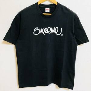 Supreme Handstyle Tee Black White M 22ss 2022年 黒 白 ブラック ホワイト ハンドスタイル ハンドスタイルロゴ 胸ロゴ タグ付き