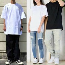 新品未使用 プロクラブ 5.8oz コンフォート 無地 半袖 Tシャツ 白黒 Lサイズ 2枚セット PRO CLUB 102 ホワイト ブラック クルーネック_画像2