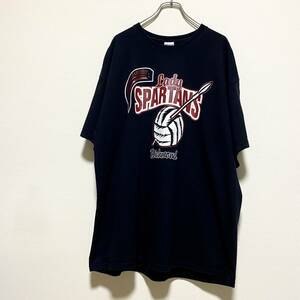 アメリカ古着　ミシガン州立大学　カレッジプリント　半袖　Ｔシャツ　2XL ビッグサイズ　ゆるだぼ　【J799】