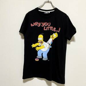 アメリカ古着　Simpsons シンプソンズ　半袖　Tシャツ　2019年製　海外アニメ　キャラT　Sサイズ　コットン　【J973】
