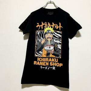 アメリカ古着　NARUTO　ナルト　ラーメン一楽　半袖　Tシャツ　アニメ　Sサイズ　メキシコ製　海外輸入　【P28】