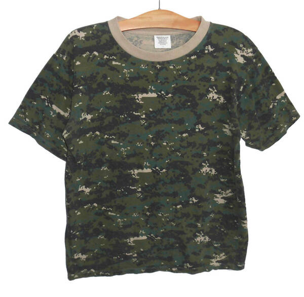Ξ美品 80's ビンテージ US ARMY 米軍 支給品 UNDERWEAR T-SHIRT デジカモ Tシャツ L