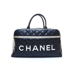 Chanel Chanel Boston Bag Pre -Oound Matrasse Black