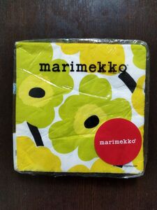 Marimekko　マリメッコ　ペーパーナプキン　ウニッコ　イエロー