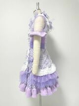 猫 メイド 服 ヘッドドレス セット アイドル 衣装 紫色_画像4
