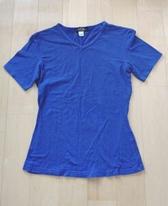 半袖Tシャツ 青色 Vネック Mサイズ レディース