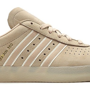 アディダス オリジナルス ADIDAS 350 OYSTER 27.5cm 定価17600円 ベージュ ヌバックレザー 革 オイスターホールディングス コラボの画像3