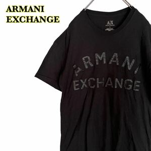 ARMANI EXCHANGE アルマーニエスクチェンジ　半袖Tシャツ　プリント　ロゴワッペン　メンズ　Sサイズ　【AY1227】