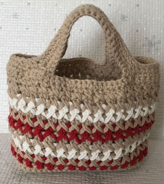 ミニトート お散歩バック ハンドメイド コットン素材