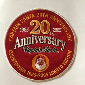  ultra rare rare goods Captain Santa CAPTAIN SANTA 20th Anniversary badge 