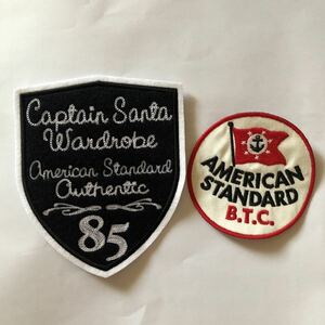  ultra rare rare goods Captain Santa CAPTAIN SANTA AMERICAN STANDARD badge 2 kind set 