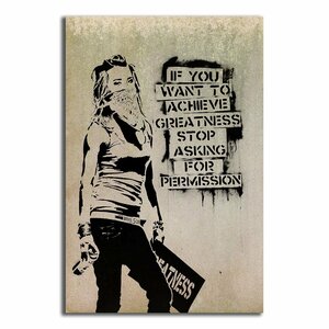 Banksy バンクシー ポスター ボード パネル フレーム 75x50cm 海外 アート インテリア 雑貨 グッズ 絵 フォト グラフィティ おしゃれ 大 12