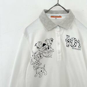 [ free shipping ] rare CASTELBAJAC Castelbajac 101 pcs one Chan polo-shirt long sleeve Disney Disney 40 L