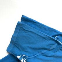 【送料無料】PRADA プラダ　三角ロゴ　ストライプ Tシャツ　半袖　メンズ　青　赤　ブルー　レッド　L_画像6