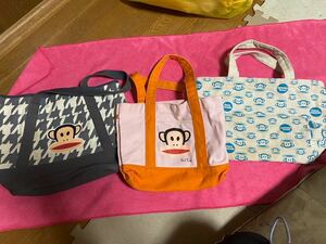 PAUL FRANK ポールフランク 鞄 バッグ 3点セット スモールポール ジュリアス君 トートバッグ カバン