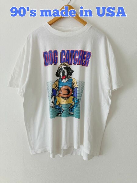 90's 古着　BIG DOGS Tシャツ　プリントTシャツ　USA製