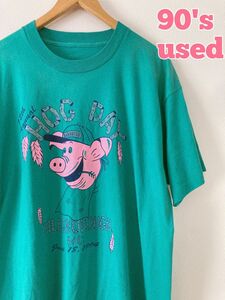 HILLSBOROUGH HOG DAY Tシャツ 半袖Tシャツ　プリントTシャツ　90's古着