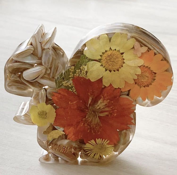 Écureuil de fleur d’orgonite porte-bonheur, Articles faits à la main, intérieur, marchandises diverses, ornement, objet