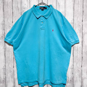 ラルフローレン Ralph Lauren 半袖ポロシャツ メンズ ワンポイント コットン100% XXLサイズ 3‐521