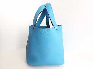 新品 HERMES(エルメス) ピコタンロック PM ブルーノール トリヨンクレマンス D刻印