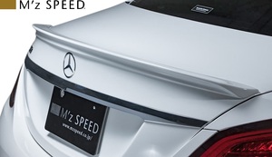 【M's】W205 ベンツ Cクラス セダン (2018/7-) M'z SPEED Prussian Blue トランクスポイラー FRP エムズスピード BENZ エアロ 6711-5111