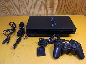 □Z/322☆ソニー SONY☆プレステ2 PlayStation2 本体☆コントローラ/接続ケーブル/電源ケーブル/メモリーカード付き☆SCPH-50000☆動作OK