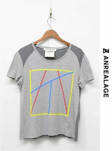 O237/ANREALAGE アンリアレイジ 半袖Tシャツ クルーネック 2013AW Color カラー S グレー 日本製