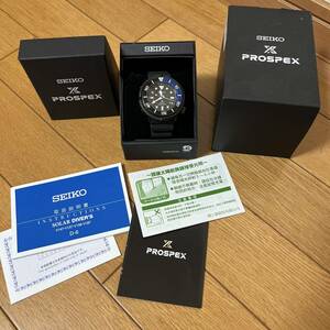 SEIKO セイコー プロスペックス LOWERCASE ダイバー ソーラー 腕時計 青×黒