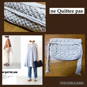 ne Quittez pas!　ヌキテパ 紐編みクラッチバッグ