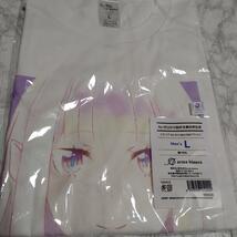 【新品】エミリア Ani-Art アニメ tシャツ Re：ゼロから始める異世界生活 Lsize_画像1