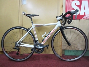 S5146 中古 店頭引取 ご自身で手配＆支払いで発送可 cannondale キャノンデール ロードバイク 460mm 16段変速 アルミ 白 エーワン豊橋本店