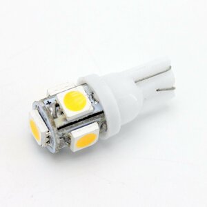 送料185円 T10 LED ウェッジ球 暖色 3500K 2個セット SMD ウォームホワイト 電球色 ウェッジバルブ スモールランプ 旧車 T16