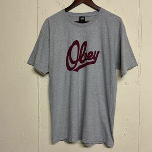 OBEYオベイ半袖Tシャツ古着グレーメンズL