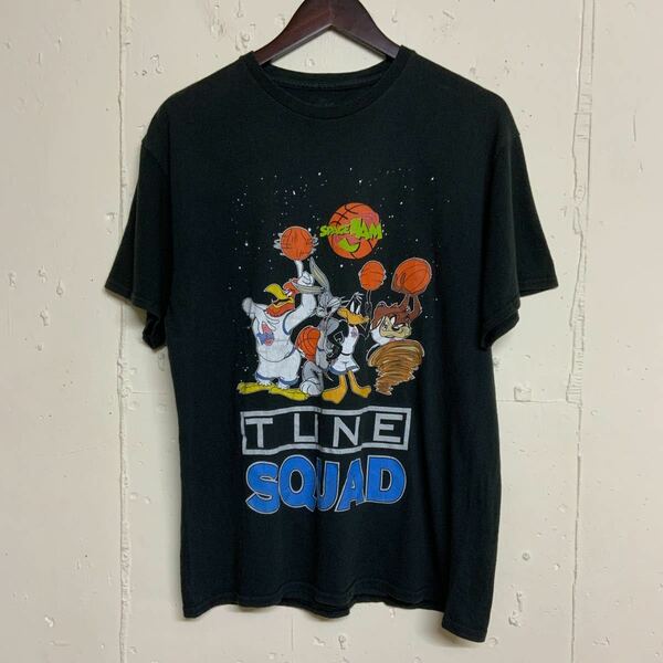 Space Jamスペースジャム半袖Tシャツ古着メンズL黒色ブラック